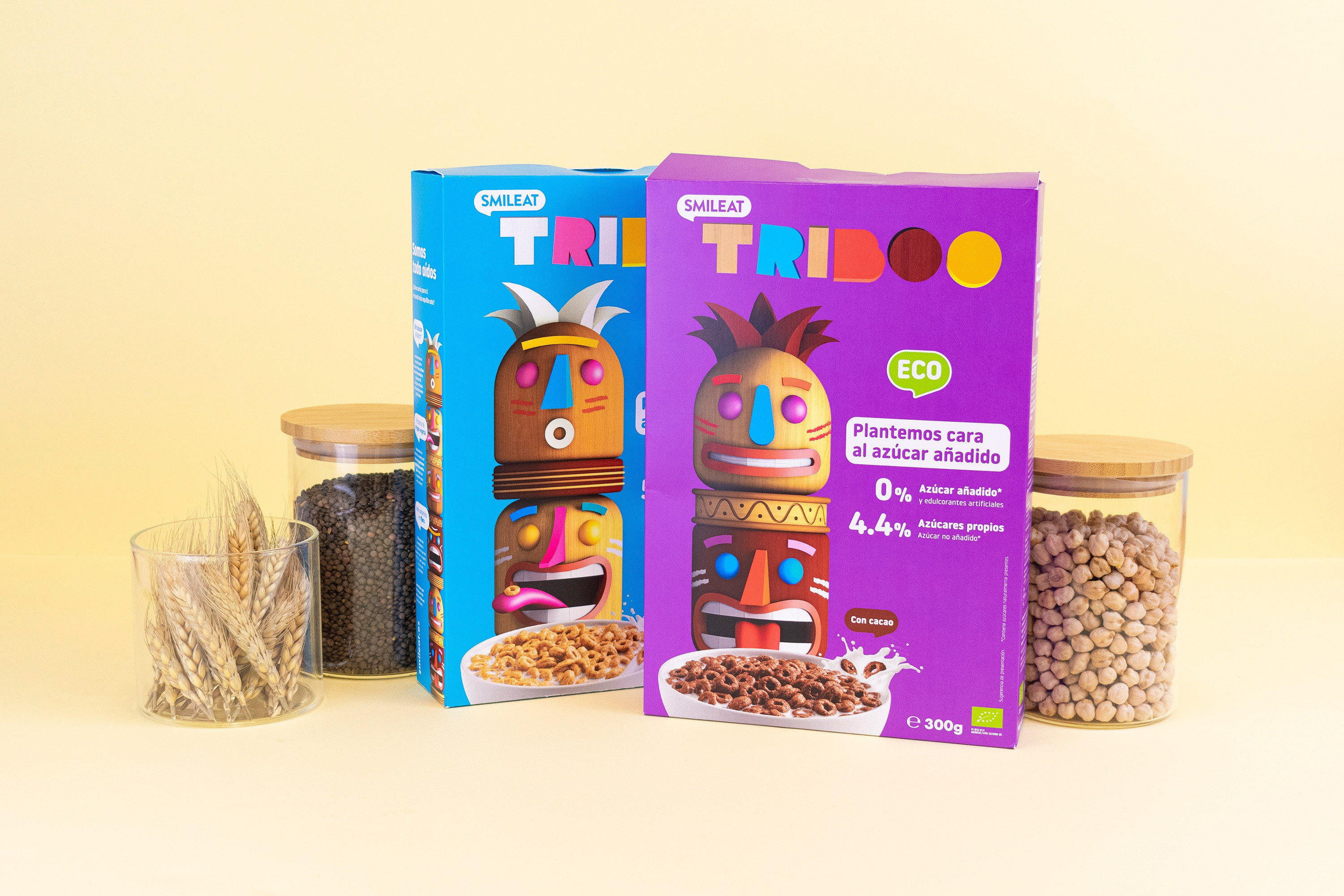 Smileat presenta su nueva fórmula de cereales ecológicos TRIBOO con harina  de legumbre y 0% de azúcar añadido
