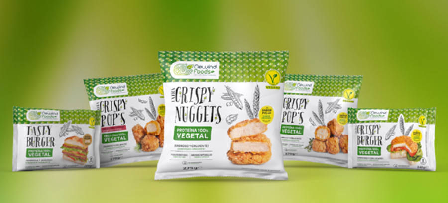 Los alimentos están elaborados con proteína de guisante, soja y trigo.
