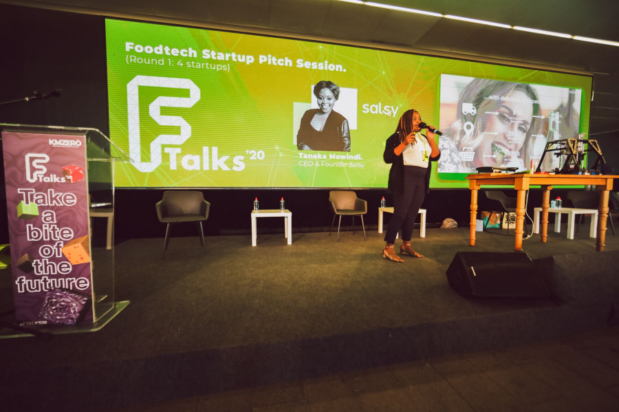 Tanaka Mawindi, fundadora y CEO de Salsy en Pitch ftalks 2020.