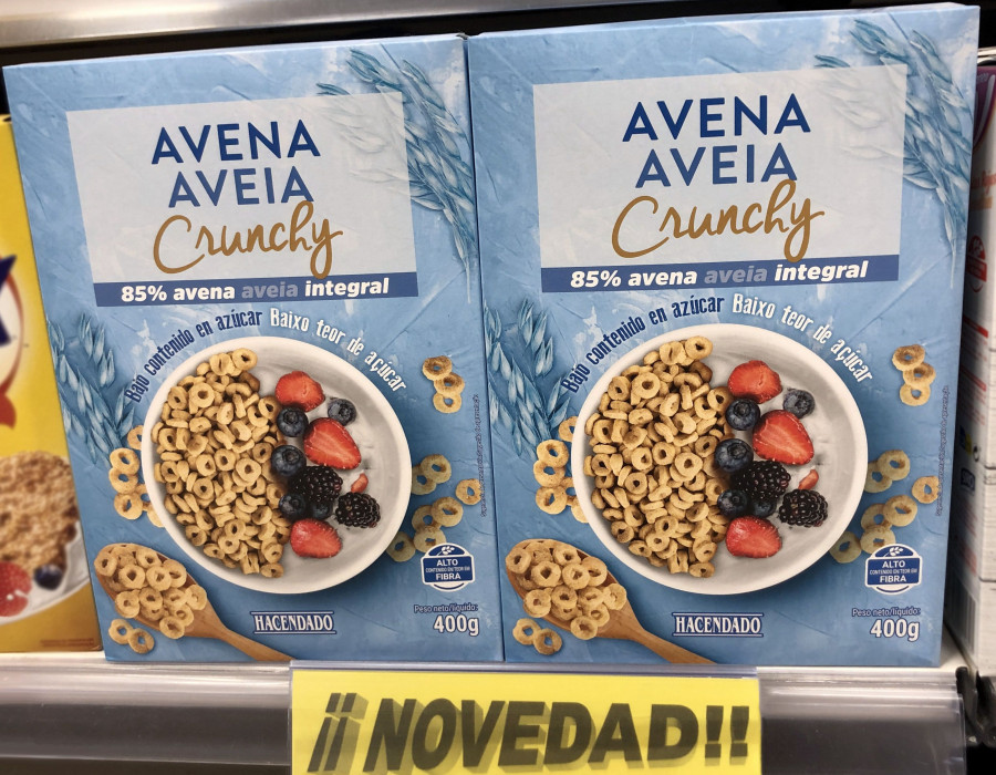 Los nuevos cereales Avena Crunchy, en el lineal de Mercadona.
