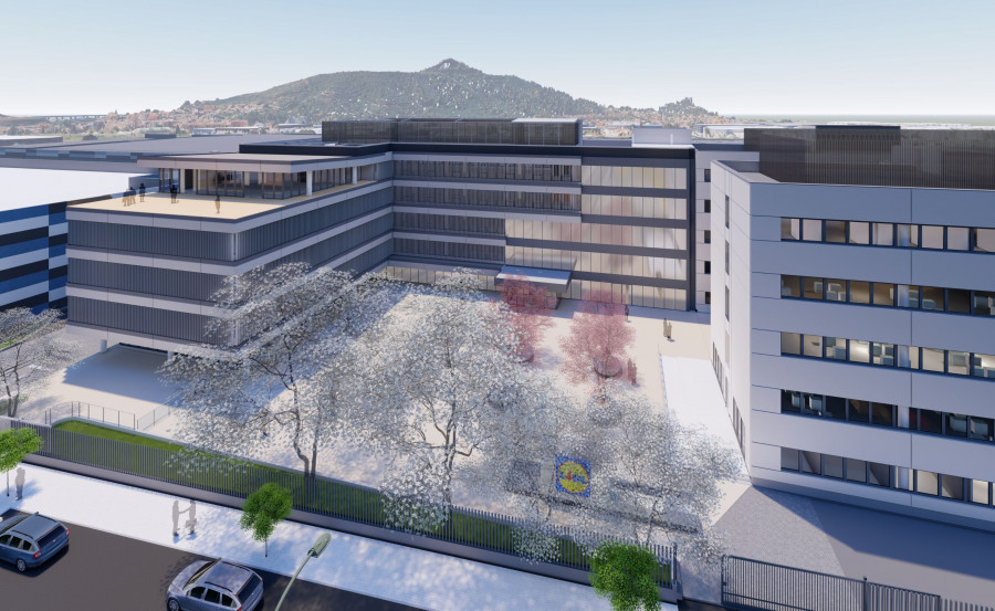Render de las oficinas centrales de Lidl.