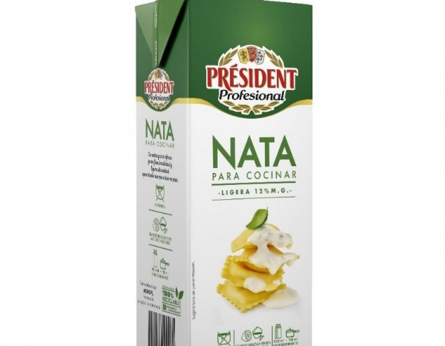 Nata UHT Montar Président Profesional 35% MG 1L - Lactalis Foodservice  Iberia