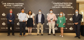 Los distintos representantes durante la jornada de Pymes.
