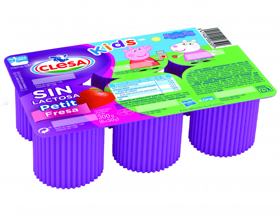 Packaging del nuevo Petit sin lactosa.