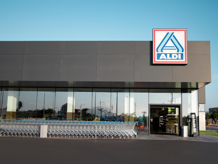 Exterior del nuevo Aldi de El Verger.