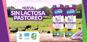 Packaging de la nueva Leche Celta sin lactosa.