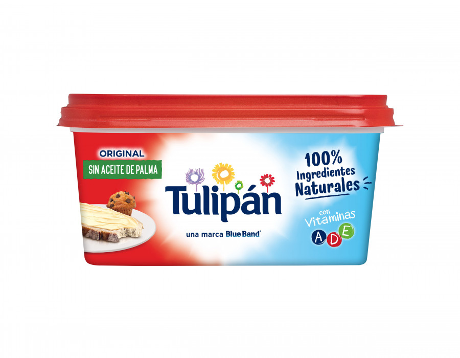 Así luce ahora la nueva Tulipán Original sin aceite de palma.