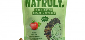 Así es el packaging de los nuevos Kale Chips tomate y orégano.
