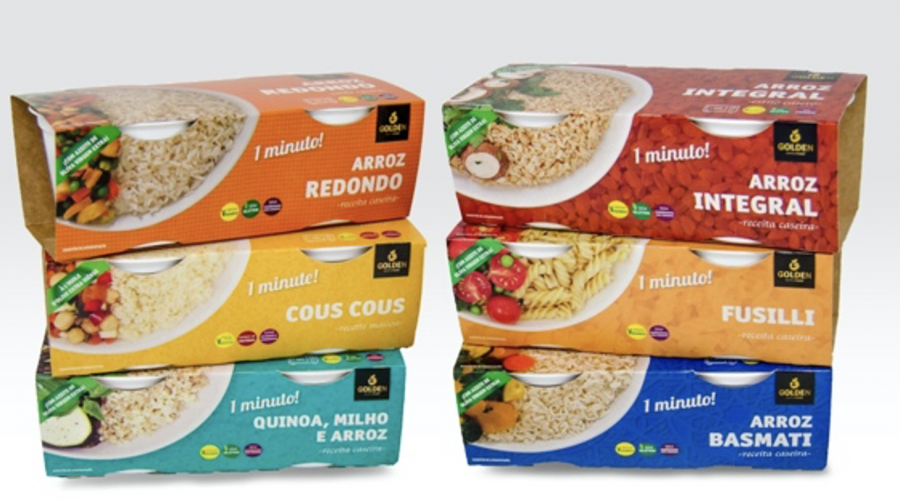 Vasitos microondeables de Golden Foods.
