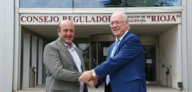 Fernando Ezquerro (izquierda) y Fernando Salmero (derecha) durante el acto de toma de posesión