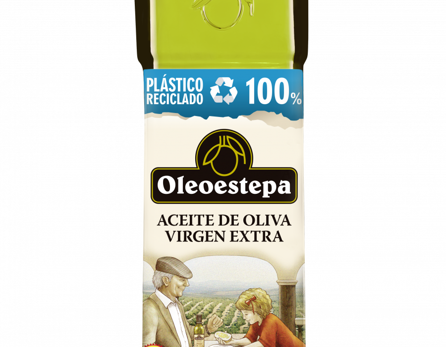 Oleoestepa es la primera empresa en envasar aceite de oliva virgen extra en una botella R-PET 100%.