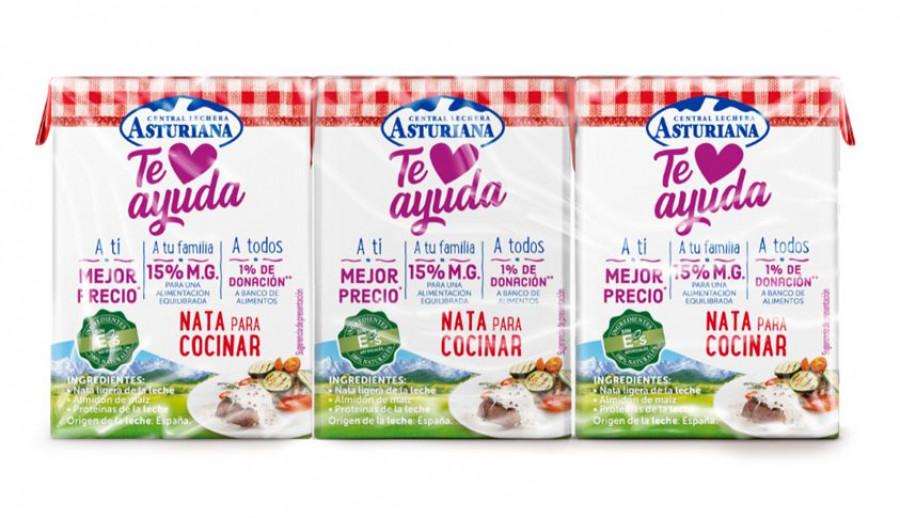Nueva nata para cocinar de 15% M.G.