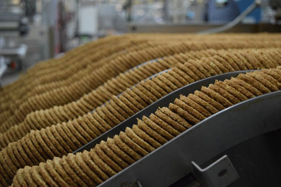Línea de producción de la fábrica Vida de Galletas Gullón.
