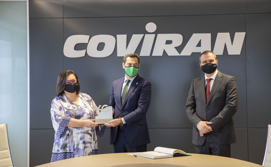El presidente de la Junta de Andalucía ha destacado el éxito del modelo de negocio de una cooperativa como Covirán.