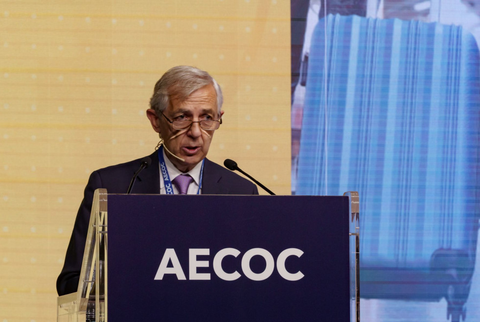 El presidente de Aecoc, Javier Campo, en la inauguración del 18º Congreso de Horeca.