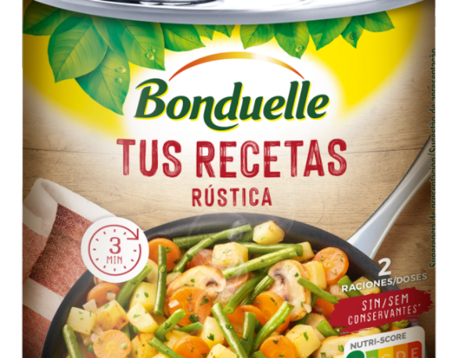 Rústica, Mediterránea y Campestre son las tres referencias que componen la nueva gama de verduras cocinadas en conserva de Bonduelle.