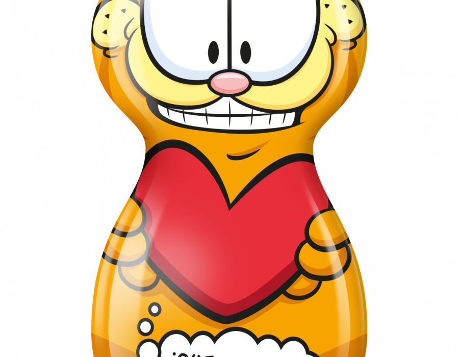 Garfield y sus míticas frases son los protagonistas de las nuevas coloridas botellas de Lanjarón en formato mascot.