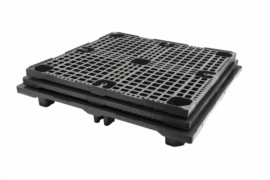 Aspecto de las nuevas referencias de palés cuadrados de Smart Flow.