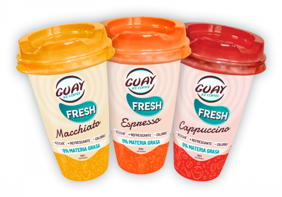 La última línea de Guay Café es más ligera y refrescante, con 0% de materia grasa.