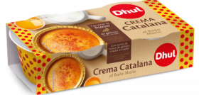 La nueva Crema Catalana está elaborada solo con yemas de huevos frescos de gallinas criadas en suelo y según la receta tradicional: horneada al baño María.