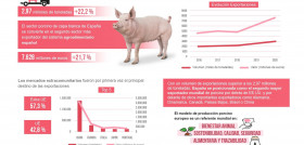 China se consolida como el principal destino de la carne de porcino española al incrementar las importaciones un 109,6% respecto a 2019.