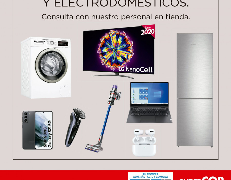 Los clientes podrán encargar en cualquiera de los 177 Supercor y Supercor Express productos de electrónica y electrodomésticos de El Corte Inglés, incluidas las  ofertas.