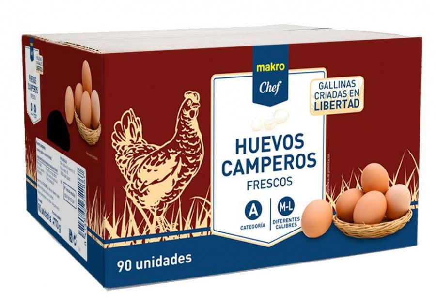 Makro además ha apostado por productos de agricultura ecológica como los huevos camperos.