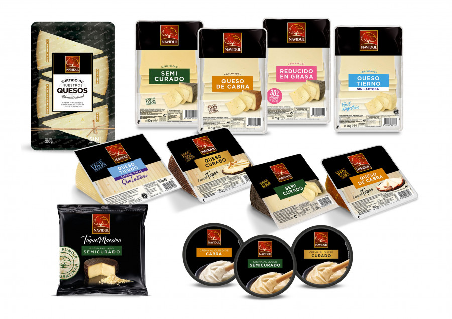 Con la introducción del nuevo Surtido de quesos, la Crema de queso semicurado y la Cuña precortada sin lactosa, Navidul amplía su gama para facilitar a los consumidores el momento de disfrute en su