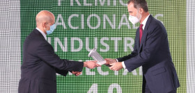 David Botaya, CEO de Aves Nobles y Derivados-Aldelís, recibió este galardón de la mano del Rey.