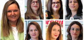 Las siete directivas que forman parte de la Junta de Caea.