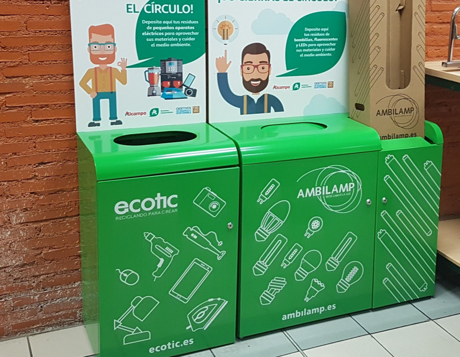 En total la empresa cuenta con ecoparques en 130 de sus tiendas.