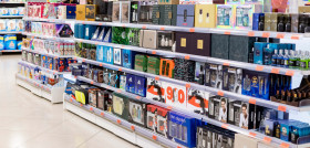 Lineal de perfumería de Mercadona.
