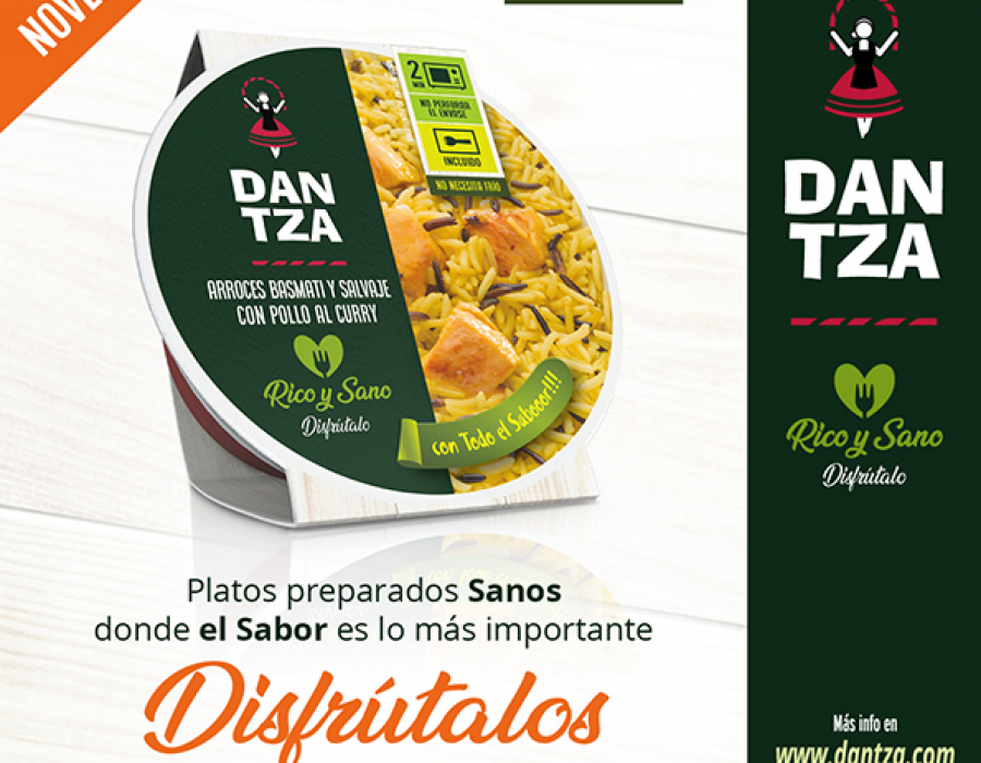 Los platos preparados Dantza no necesitan frío para su conservación y se presentan en envases microondables.