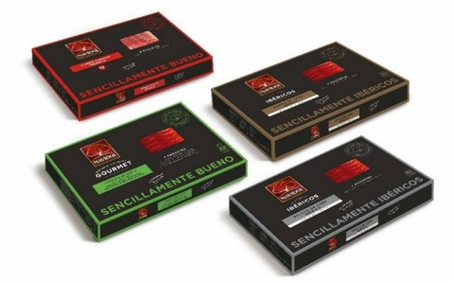 Cada estuche incluye entre siete y nueve sobres de jamón o embutidos en formato loncheado y envasado al vacío.