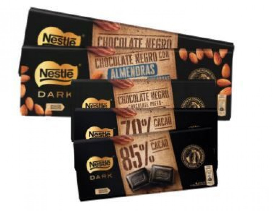 La nueva gama ofrece estas variedades: 85% cacao, 70% cacao, Chocolate negro, Chocolate negro (270 gramos) y Chocolate negro con almendras (270 gramos).