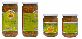 Garbanzos, espinacas, cebolla, zanahoria, pimiento, tomate, ajo, aceite de oliva virgen extra, sal y calabizo (chorizo de calabaza que obtuvo el premio al producto innovador del año en 2016) son los 