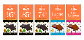 La  chocolatera española amplía su porfolio con el lanzamiento de su nueva gama de tabletas que se compone de cinco referencias; tres elaboradas con altos porcentajes de cacao y dos referencias con 