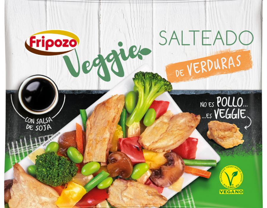 Los dos primeros productos son “Arroz con Verduras Veggie” y “Salteado de Verduras Veggie”.