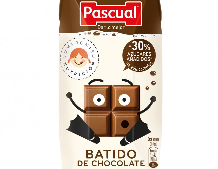 Los Batidos Pascual de 200 ml equivalen a una porción de lácteos de las tres diarias recomendadas y están elaborados con leche de Bienestar Animal.