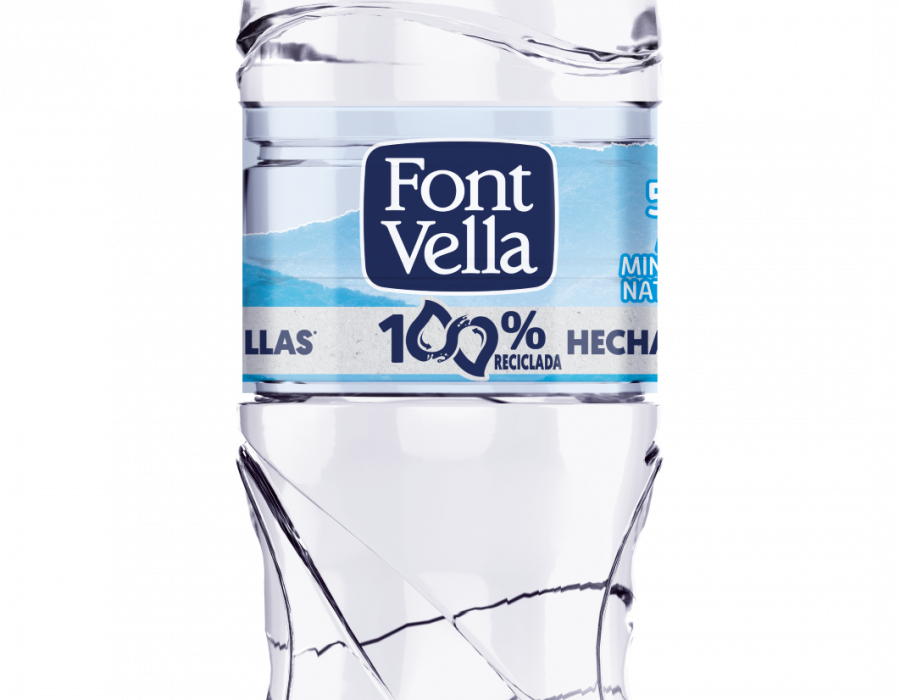 a botella, que ya era 100% reciclable como el resto de los envases de la marca, es ahora también 100% reciclada e incluye el mensaje “100% hecha de otras botellas” para concienciar sobre la impor