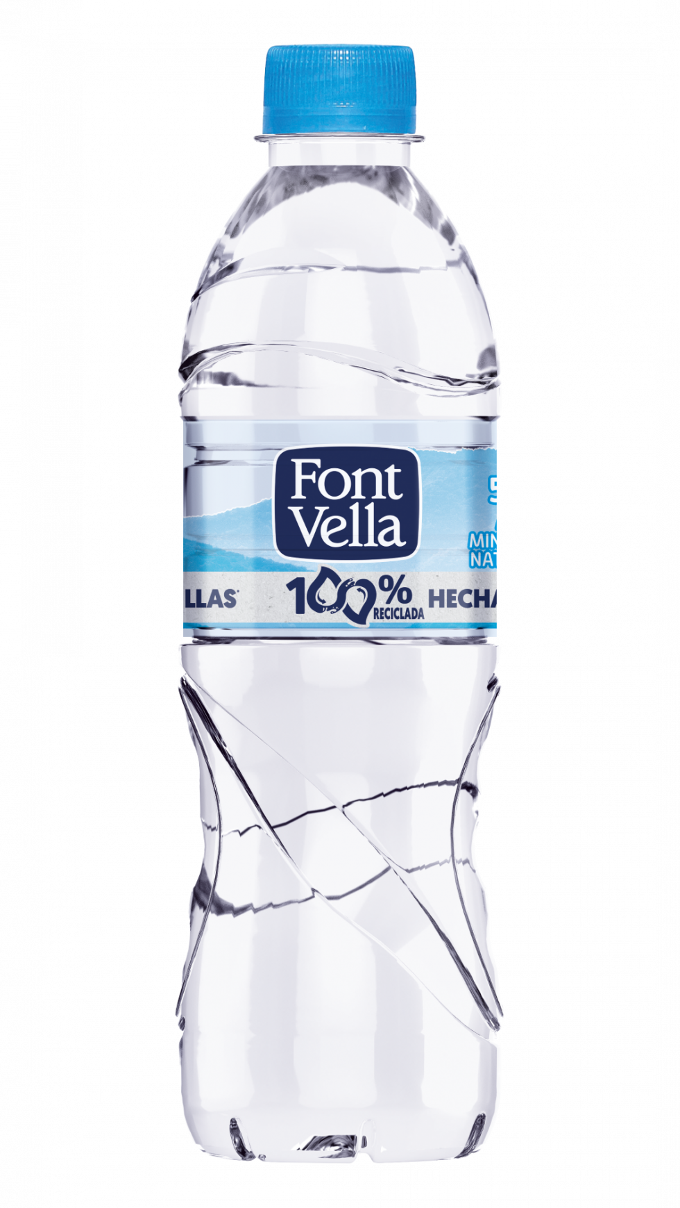 a botella, que ya era 100% reciclable como el resto de los envases de la marca, es ahora también 100% reciclada e incluye el mensaje “100% hecha de otras botellas” para concienciar sobre la impor