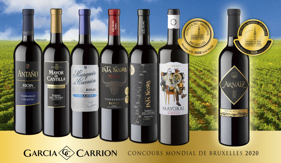 El ‘Concours Mondial de Bruxelles’ ha destacado el papel que García Carrión juega en la industria vinícola internacional y ha puesto en valor la excelente relación calidad-precio de sus vinos 