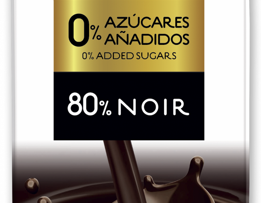 Tableta Trapa 0% azúcares añadidos 80% noir.