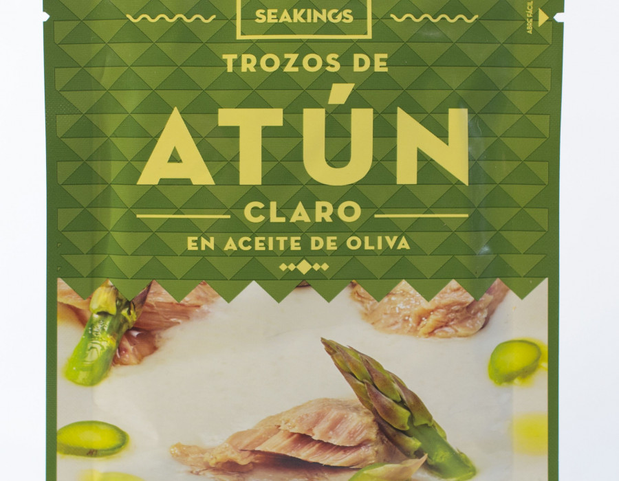 Las bolsas de atún “pouch” se presentan en tres variedades: trozos de atún claro al natural, en aceite de girasol y en aceite de oliva.