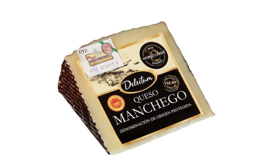 Los supermercados del Grupo Euromandi venden este queso manchego con denominación de origen en sus formatos de 250 gramos y tres kilos.