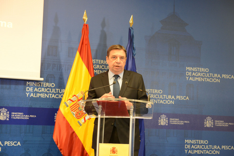 Luis Planas, Ministro de Agricultura, Pesca y Alimentación, durante la comparecencia en la que ha hecho públicos los datos del Informe de Consumo Alimentario en España 2019.