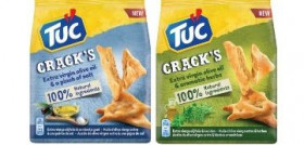 Esta nueva gama de galletas saladas se elabora inspirándose en el pan, y presentan dos sabores diferentes: aceite de oliva virgen extra y hierbas aromáticas; y aceite de oliva virgen extra y al punt