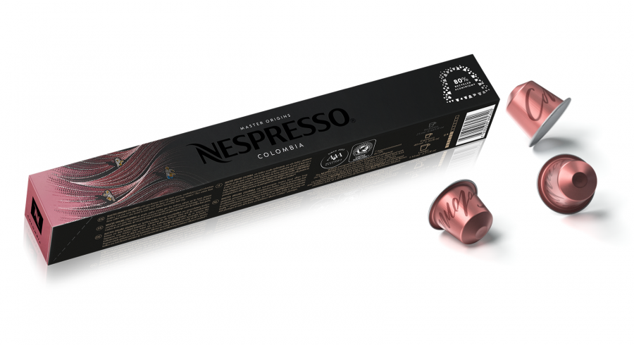 Las primeras cápsulas de Nespresso fabricadas con un 80% de aluminio reciclado serán las de la gama permanente Master Origin Colombia y llegarán a España durante el mes de julio.
