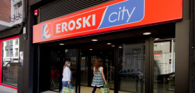 Establecimiento Eroski City ubicado en la calle Irala, en Bilbao.