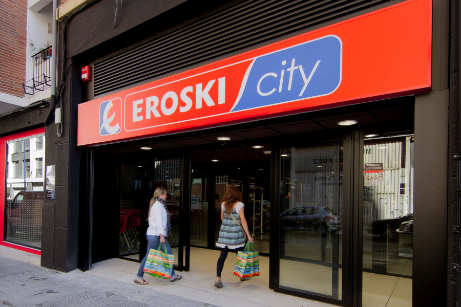 Establecimiento Eroski City ubicado en la calle Irala, en Bilbao.